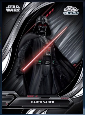 Topps Star Wars Card Trader Chrome Black Darth Vader 50 cc (1xdigital card)