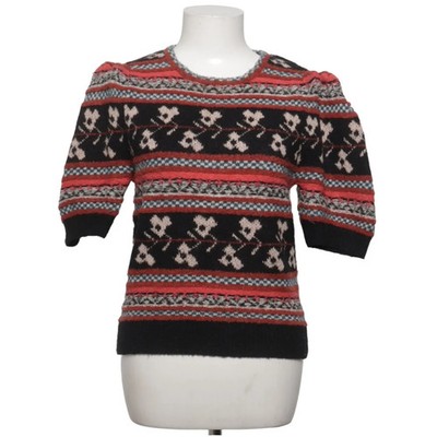 Ulla Johnson, Strickpullover, Größe: M, Schwarz/Rot/Mehrfarbig #WqL