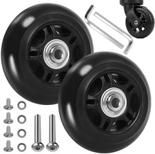 76mm Luggage Wheel Replacement, Suitcase Wheels 76x24mm with 40mm Axle  Inline