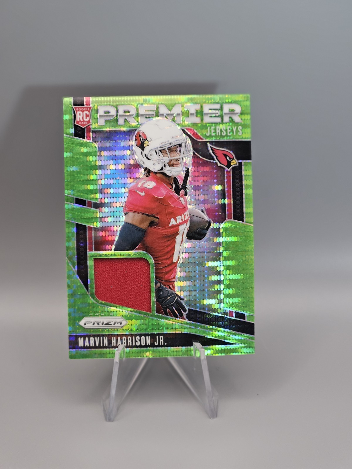 (RC) Marvin Harrison Jr Neon Green Pulsar Prizm Premier Jersey 2024 Panini Prizm