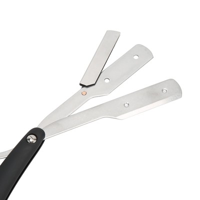 Beard Blade Holder Vintage Foldable Professional Stainless Steel Beard Blade DON