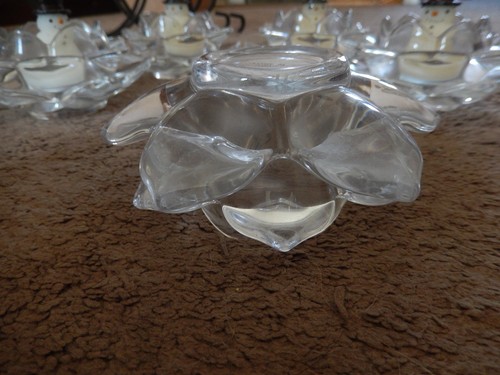 Mikasa Clear Lotus Loop Tealight Runner Candelabra Centerpiece 22" Discontinued - Picture 21 of 24