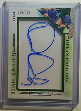 2025 Panini Boys of Summer Dylan Dreiling Auto /199Texas Rangers