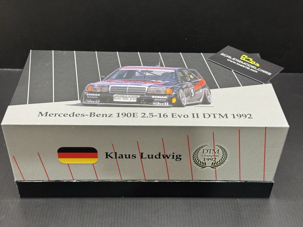 1/18 Scale Mercedes Benz 190E 2.5 16V Evo2 Team AMG 1992 DTM
