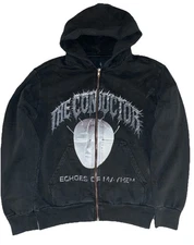 Travis Scott Hoodie S Black The Conductor Echoes Of Mayhem Coachella 2025 NEW