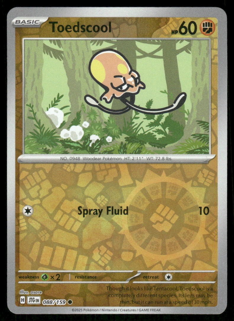 Toedscool 088/159 - Journey Together - Reverse Holo Common NM