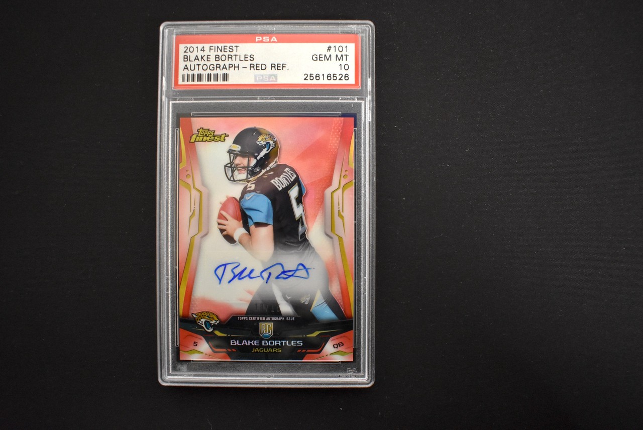 Blake Bortles Finest #101 Autograph-Red Refractor