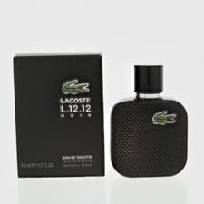 Lacoste Eau De Lacoste L.12.12 Noir for Men 1.7 Oz Eau De Toilette Spray Box