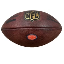 Chicago Bears 2018 Game Used Football Ball Wilson NFL “The Duke” Leather D-Line