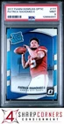 2017 PANINI DONRUSS OPTIC #177 PATRICK MAHOMES II RC RATED ROOKIE PSA 9