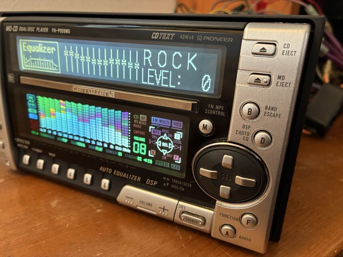 Pioneer Carrozzeria FH-P909MD MD CD DSP 2DIN Car Audio IP-BUS JDM