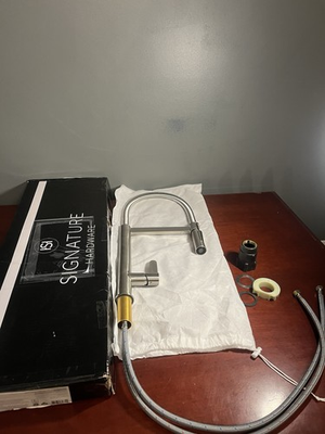 #ad Signature Hardware SHXCOC100ZSS Ocala Pre Rinse Kitchen Faucet Stainless Steel $249.99