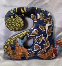 Fabric Multicolor Wall letter A for Kids Teens Bedroom