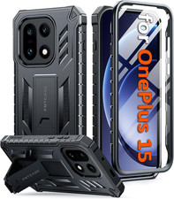 for Oneplus 15 Phone Case: with [Built-In Screen Protector & Kickstand] [Militar