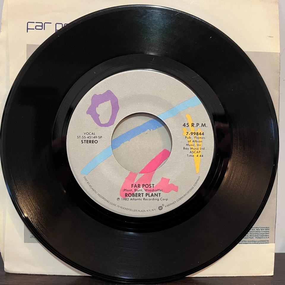 ROBERT PLANT - Big Log / Far Post (Pic Sleeve) - 7" Vinyl Record 45RPM - VG+ - Image 4 of 4