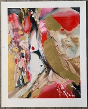 SUZANNE MARIE Golden Serinade Limited Edition Lithograph Signed 107/395