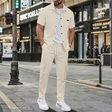 Mens Sweatsuits 2 Piece Sport Tracksuit Jogger Sweat Suits Jogging Outfits