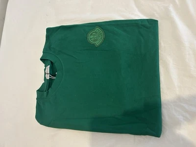 Moncler T-shirt homme vert manches courtes logo uni taille XL regular - Photo 1/4