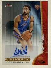 Ajay Mitchell 2024-25 Topps Finest Flashback Rookie Auto Oklahoma City Thunder