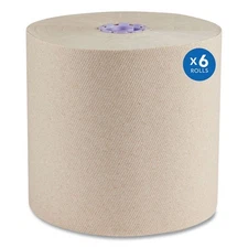 Scott Essential Fiber Hard Roll Towel, 1-Ply, 8"x700 ft, Brown, 6 Rolls/Carton