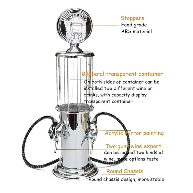 Gasolinera de vino Dispensador de cócteles Bebidas Bartending Cerveza Bombas Licor Foto 2 de 4