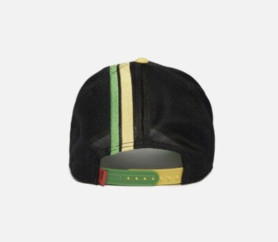 Goorin Bros DANGEROUSLY CHEESY CHEETA SUPERCHARGED CAPSULE Trucker Hat Cheesy Cheetah Hat Goorin Bros The Farm Trucker Supercharged  main image 2