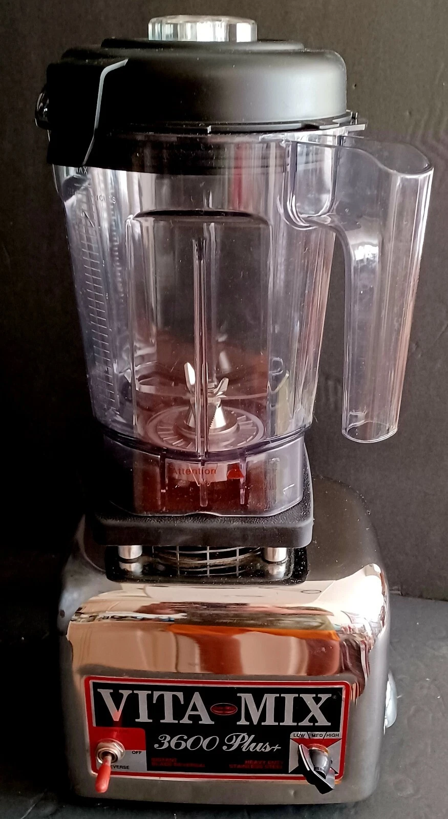 Vitamix 3600 Plus ALL STEEL Fully Modernized With New 64oz Low Profile Container
