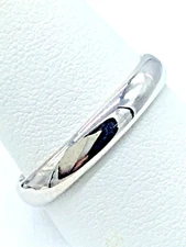 10k White Gold 4mm High Polished Wedding Band