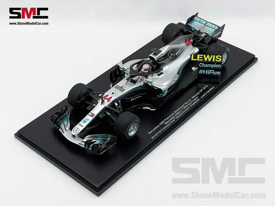 Mercedes F1 W09 #44 Lewis Hamilton Mexico GP 2018 5x World Champion 1:18 Spark - Image 4 of 4