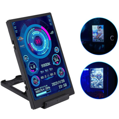 3.5'' IPS Type-C to USB Mini CPU Sensor Display Screen For Freely AIDA64 Bracket
