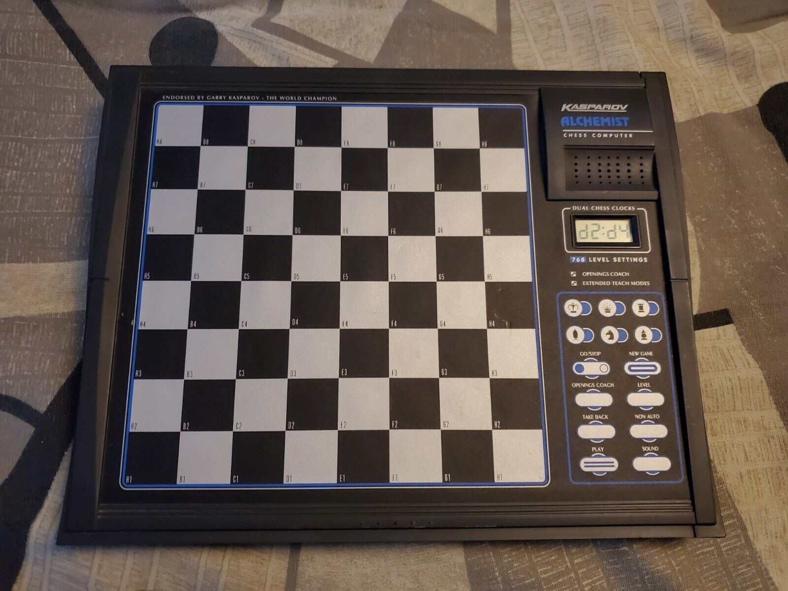 VINTAGE KASPAROV ALCHEMIST CHESS COMPUTER ~ ELECTRONIC CHESS SET ~ COMPLETE