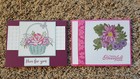 2 Stampin' Up! All Occasion Cards, Heartfelt Blooms, Flowers, Basket Weave — photo 1