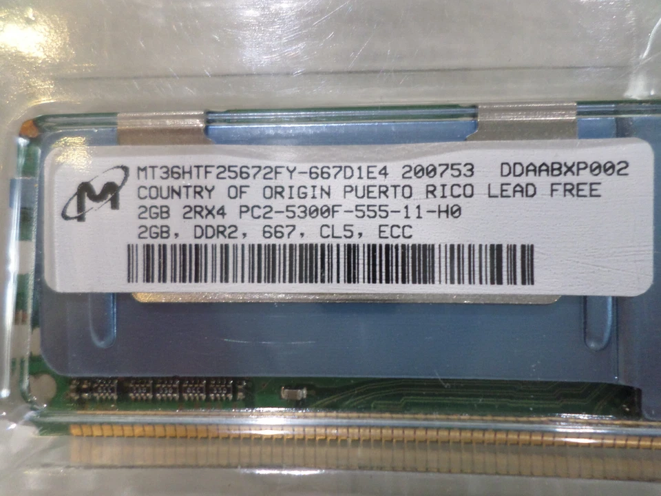 Sun Microsystems SESX2B1Z 2GB T-SERIES DDR2 RAM Modules - Image 2 of 4