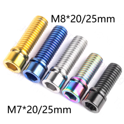 M7/M8*20mm / 25mm Titan-Schrauben Zylindrischer Kopf Innensechskant-Schrauben