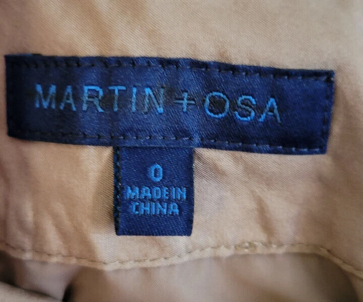 Falda mujer Martin + Osa talla 0 beige forrada bolsillos laterales con cremallera plisada de seda Foto 4 de 4