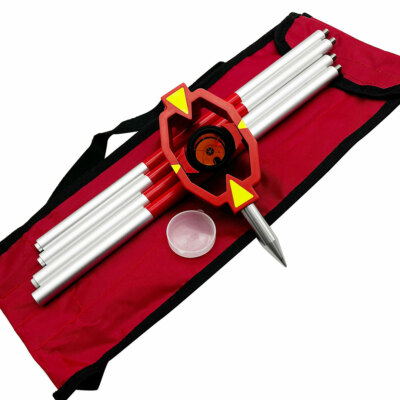 Mini Prism with 4 Poles For Topcon Nikon Sokkia Total Station