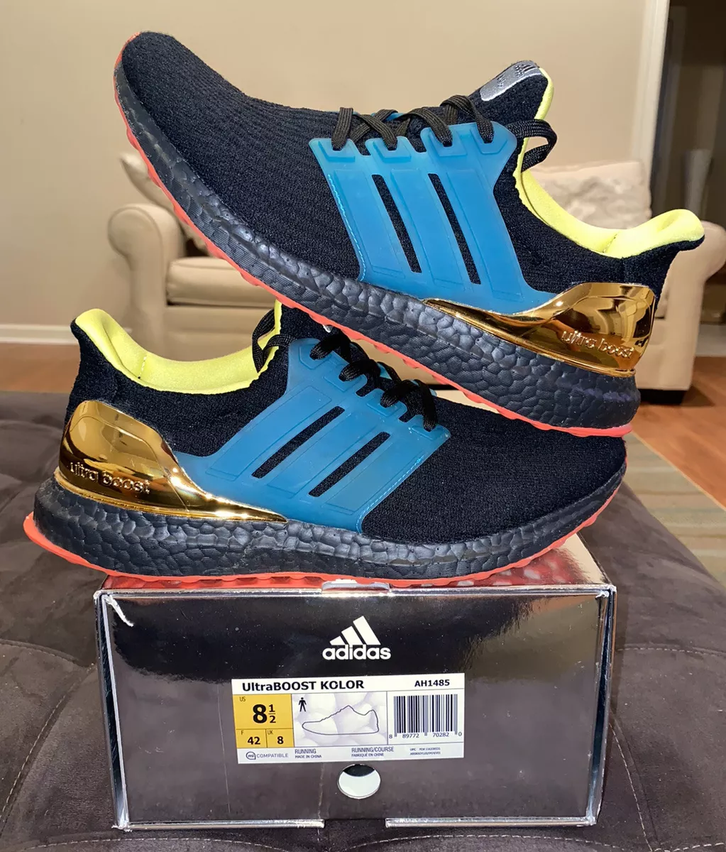 Adidas Ultra Boost 3.0 Kolor Black Multi 8.5 Polka AH1485 Gold NMD 1 2 3 4 5 6 7