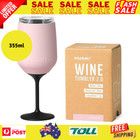 Huski Wine Tumbler 2.0 | New | Premium Stainless Steel Wine Glass with Lid | Go