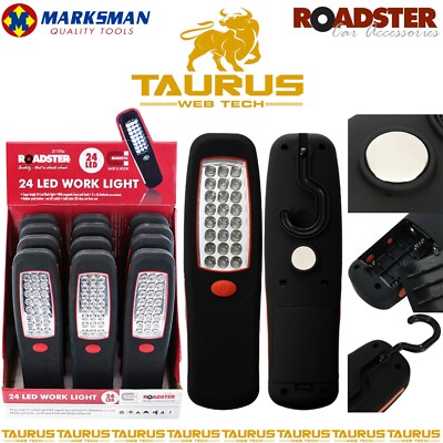 48 LED Arbeitsleuchte 2x Inspektion Taschenlampe magnetisch Haus Garage zum Selbermachen reparieren Auto Camper UK