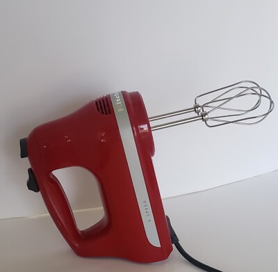Kitchen Aid Speed Stainless Steel Hand Mixer Empire Red