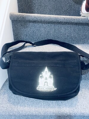 Hello Kitty And Dear Daniel Black Wonder Satchel Messenger Bag Sanrio VERY RARE