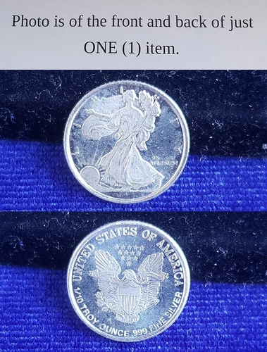 Walking Liberty Silver Eagle 1/10 Troy Oz .999 Fine Silver Round 241242