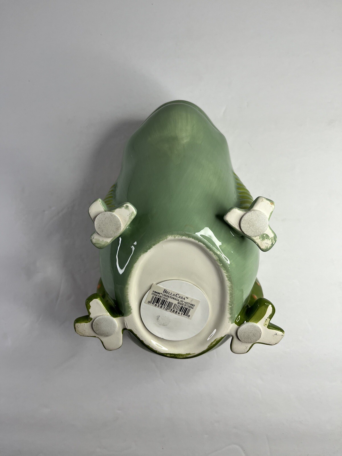 Bella Casa Frog Froggy Coin Bank Home Decor Ceramic Big Eyes