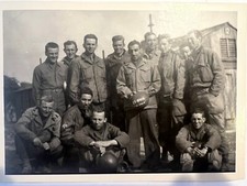 Gorgeous Vintage WW2 Photo "27 April Tax Gang" US Army Soldiers in England