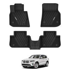 LASFIT Floor Mats For 2018-2024 BMW X3 / X4 Waterproof 1st & 2nd Row Floor Liner
