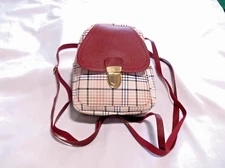 Casual And Versatile Mini Backpack Crossbody Bag Red NWOT
