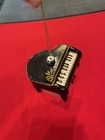 Black Baby Grand piano Christmas Glass ornament — photo 9
