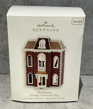 Hallmark 2007 Keepsake Ornament Bookstore 24th in Nostalgic Houses & Shops