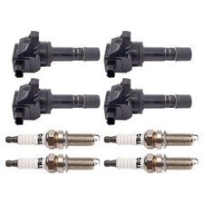 TRQ Ignition Coils & Iridium Spark Plugs Kit Set 8PCS for Acura ILX Honda Civic