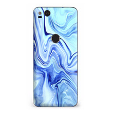 Google Pixel 2 Skins Decal Wrap Blue Marble Rocks Glass